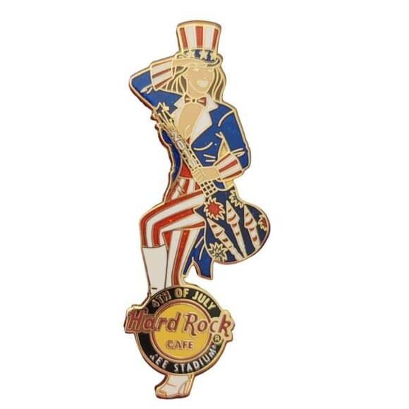 Hard Rock Cafe 2010 4TH OF JULY Yankee Stadium Pin, Error E696 - Picture 8 of 8